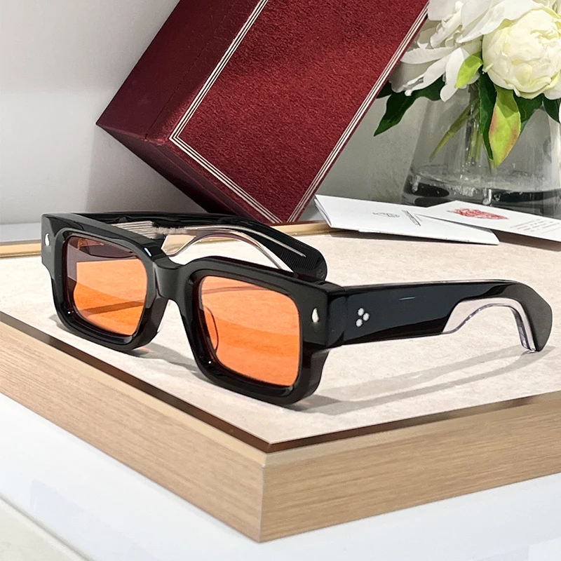 

Asacri Thick Acetate Sunglasses 2025 Men's High Quality Handmade Trendy Acetate Glasses Fashion Women's Fashion Sun Glasses