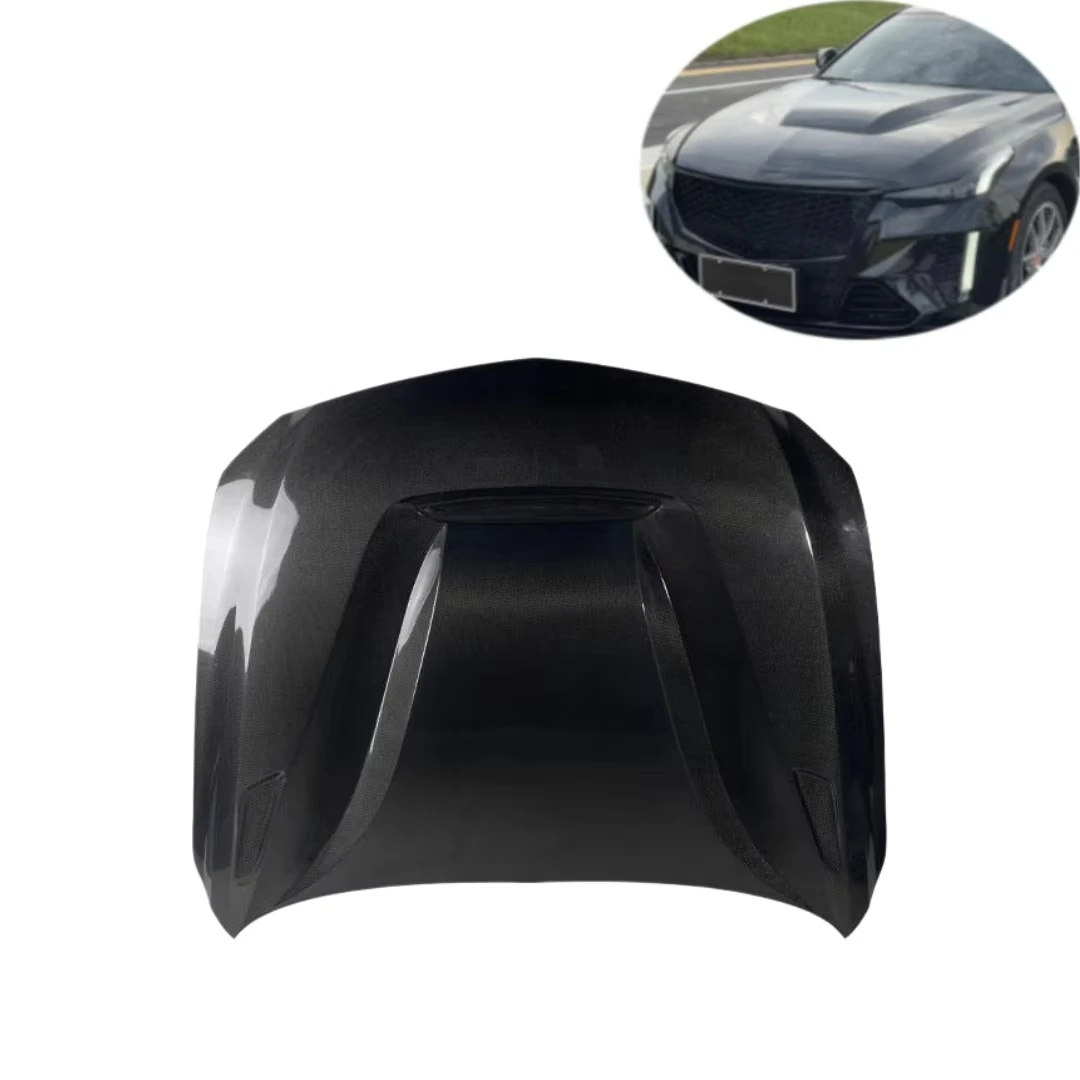 

New for CT5 2020+ GTS Style 3K Twill Carbon Fiber Front Bonnet with Screws-Screw-On Upgrade