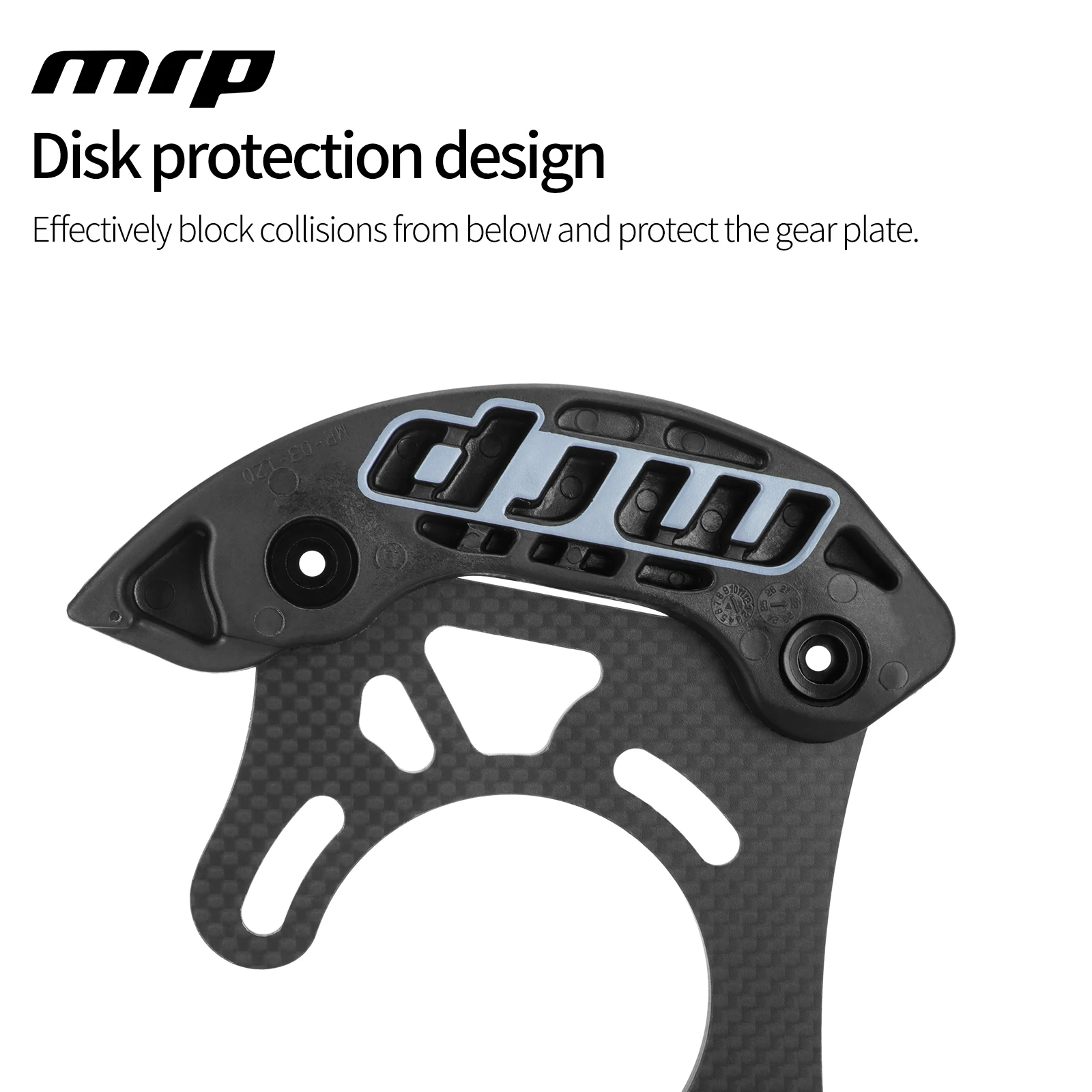 سلسلة دراجات من ألياف الكربون MTB دليل 32-38T على الطرق الوعرة سلسلة واحدة استقرار سلسلة دليل AMGV2