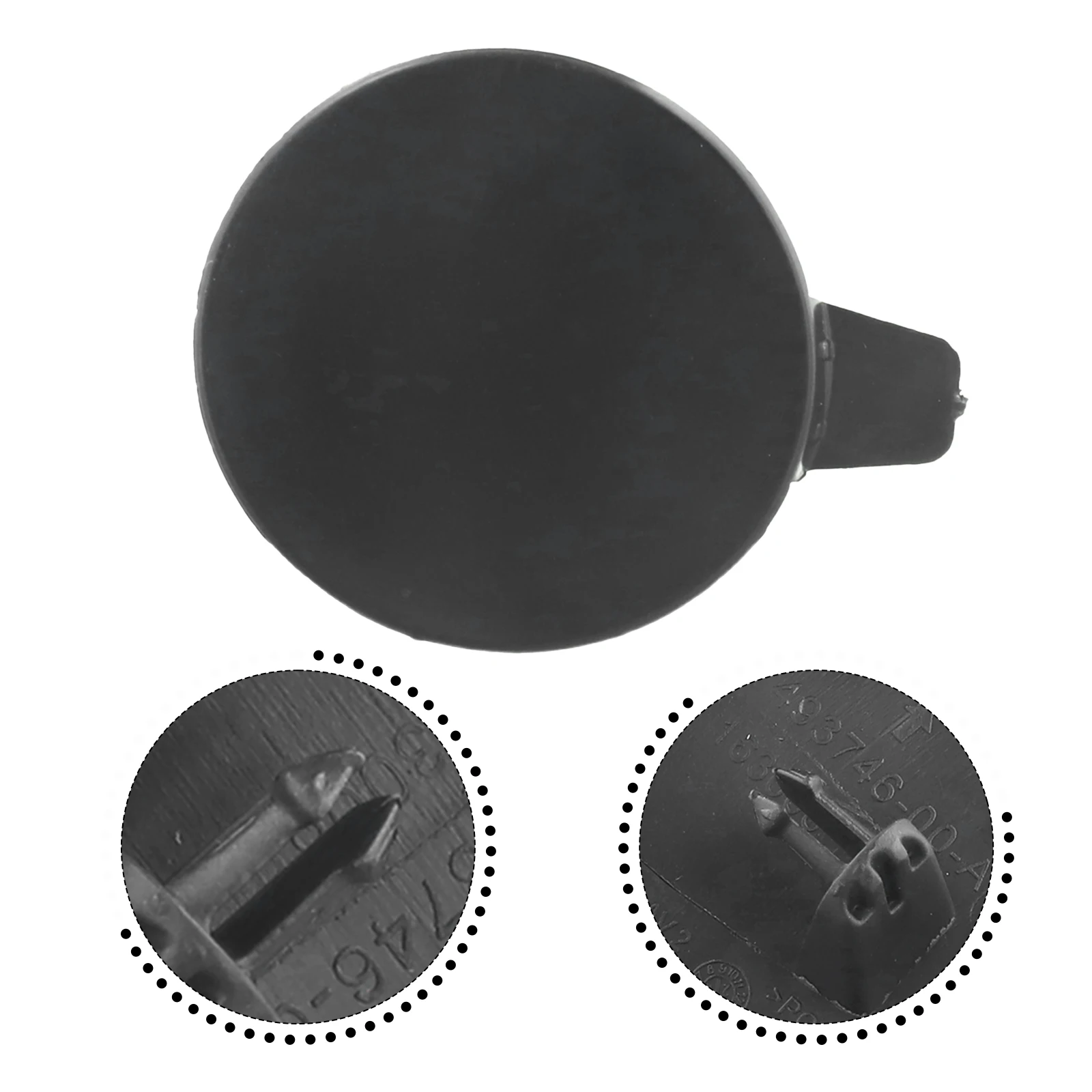 For Tesla For Model Y 2021-2022 1493746-00-A Plastic Front Bumper Tow Hook Towing Eye Cover Exterior Parts