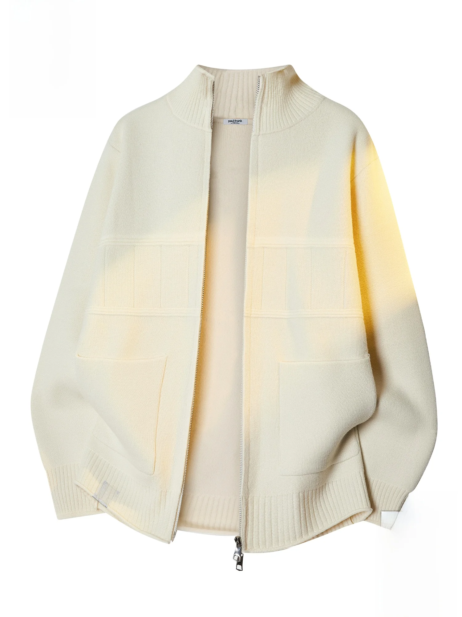 

Вязаный кардиган Paul Frank M, весенне-осенний, однотонный, повседневный, на молнии, с длинными рукавами, свитер-пальто с принтом обезьяны Large Mouth Monkey