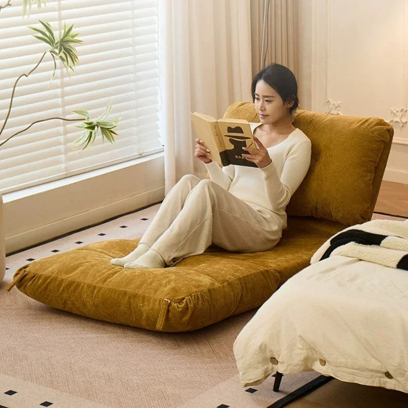 Lazy sofa reclining sleeping bedroom bedside tatami double chair balcony living room single folding small sofa