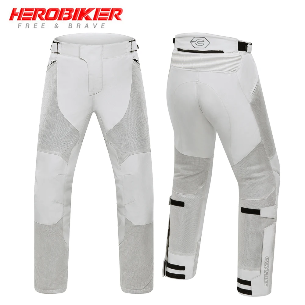 

Men's Motorcycle Pants Anti Fall And Anti-collision Wear-resistant Cycling Pants Summer Breathable Motorcycle Racing Rider Pants