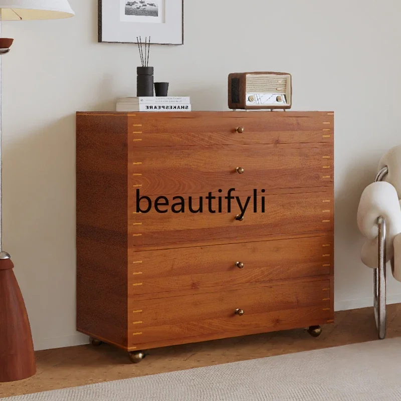 

Medieval style sofa side cabinet entrance entrance locker mobile storage bedroom bedside cabinet0420