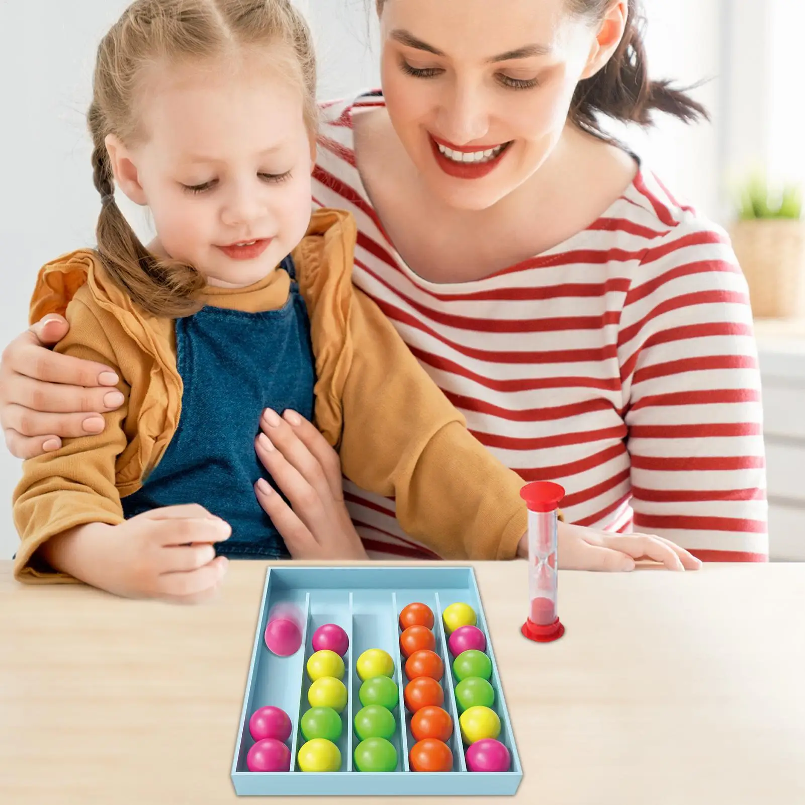 カラーマッチングおもちゃ 幼児ボール分類学習おもちゃ 教育学習活動 旅行教室用フィジェットガジェット
