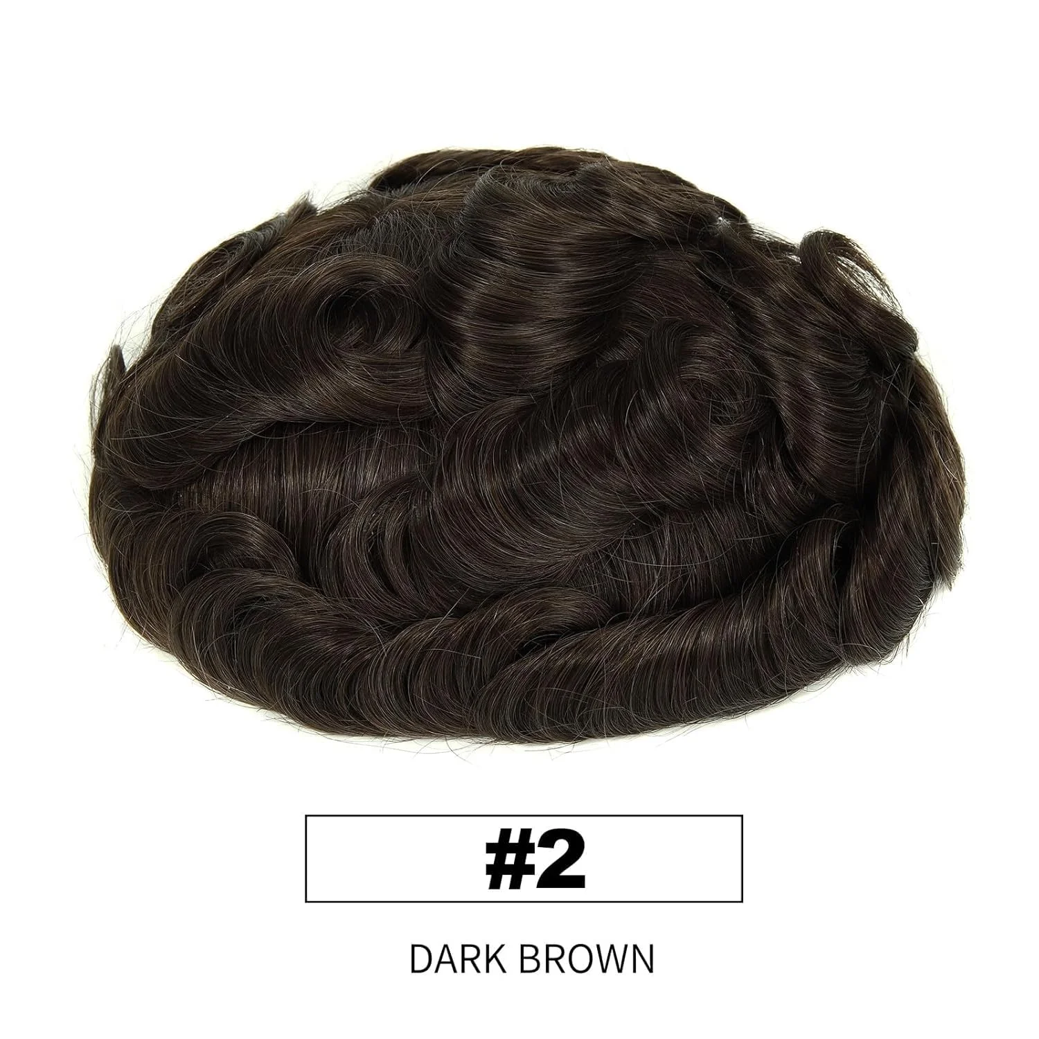 Super Thin Skin Men's Toupee Hair System PU Base Toupee Hair Piece Durable 0.03mm Human Hair System Toupee
