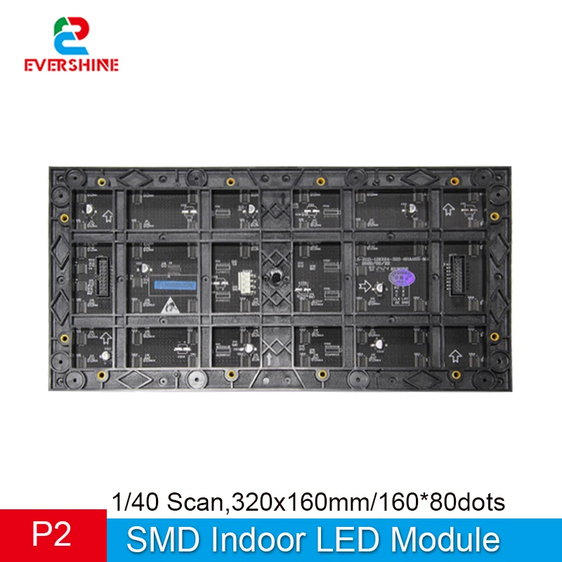 Shenzhen Indoor P2 LED RGB Module 320x160 160x80 Pixel SMD 1515 Light Matrix Video Wall 3840hz full-color display video wall
