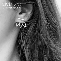 e-Manco Trendy Ladies Stud Earrings for Women Geometric Stainless Steel Earrings Sets Studs Cute Earrings Fashion Jewelry
