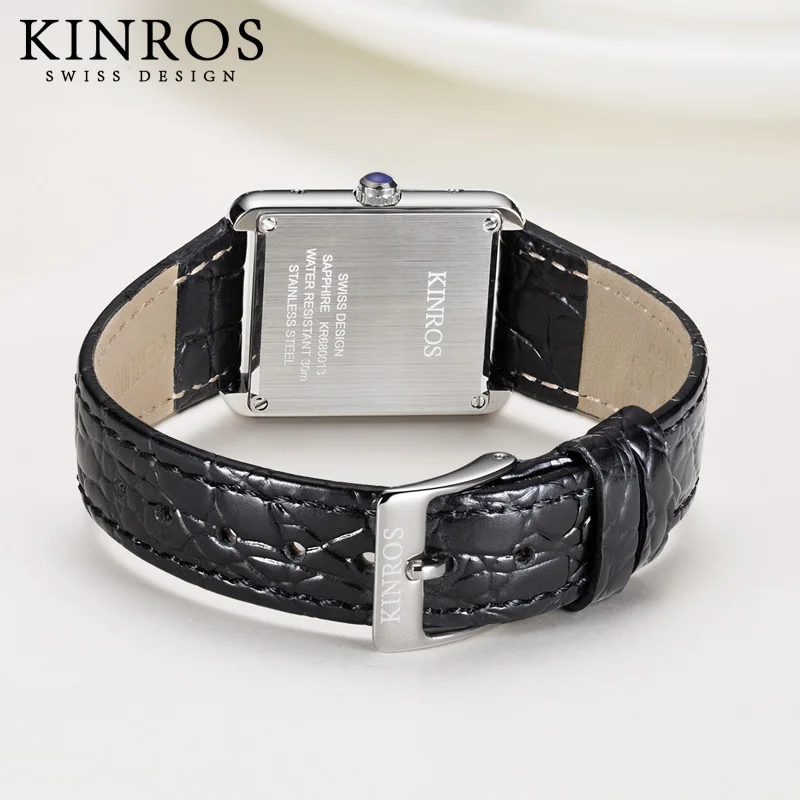 KINROS French brand Swiss movement women\'s watch women\'s retro quartz small square watch