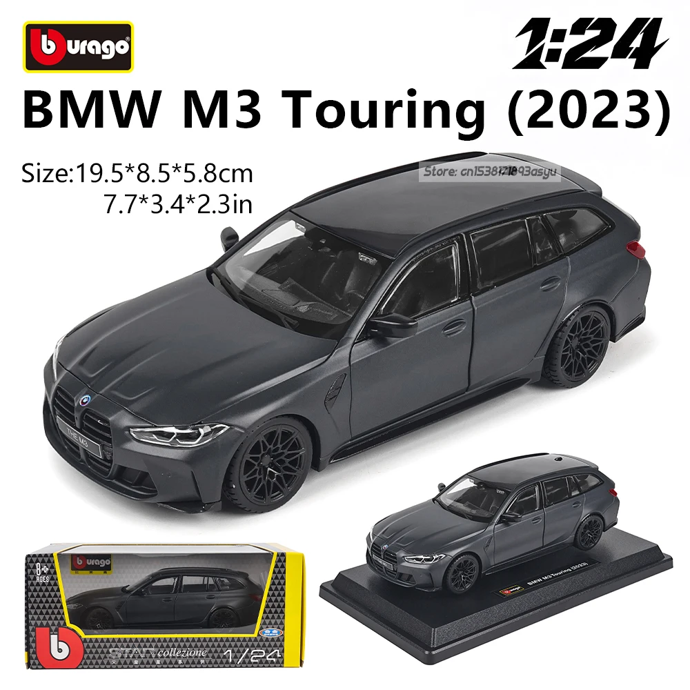 

Bburago 1:24 2023 BMW M3 Touring casting Alloy Model Children Toy Boyfriend Gift Simulated Alloy Car Collection