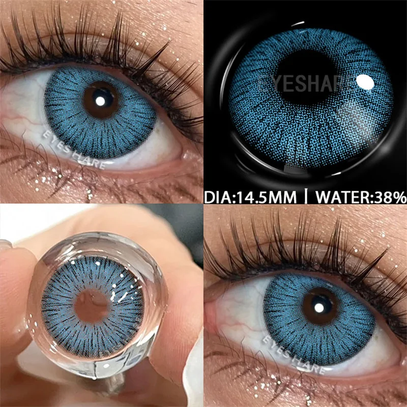 EYESHARE 1Pair Colored Contact Lenses for Eyes Fashion High Quality Lens Blue Lenses Green Contacts Yearly Cosmetic Eye Contacts