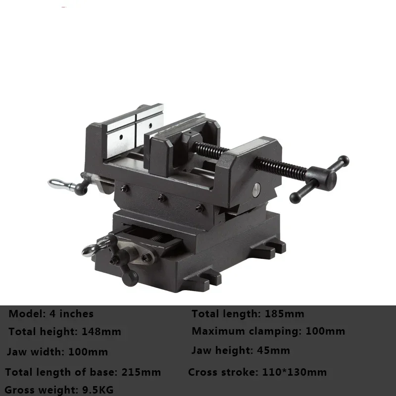 

New 220v Precision Cross Vise Two-Way Moving Special Cross 3 Inch Heavy Duty Cross Vise Drilling And Milling Machine