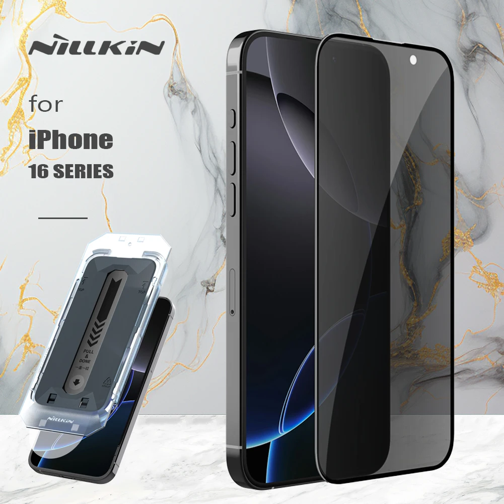 

for iPhone 16 Pro Max 16 Plus Glass Nillkin Guardian with Dust-Free Box Full Coverage Tempered Glass Privacy Screen Protector