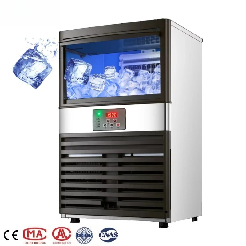 

Commercial 40kg 50kg 60kg Ice Cubes Machine Business-Grade Ice Maker with Ice Block Shape