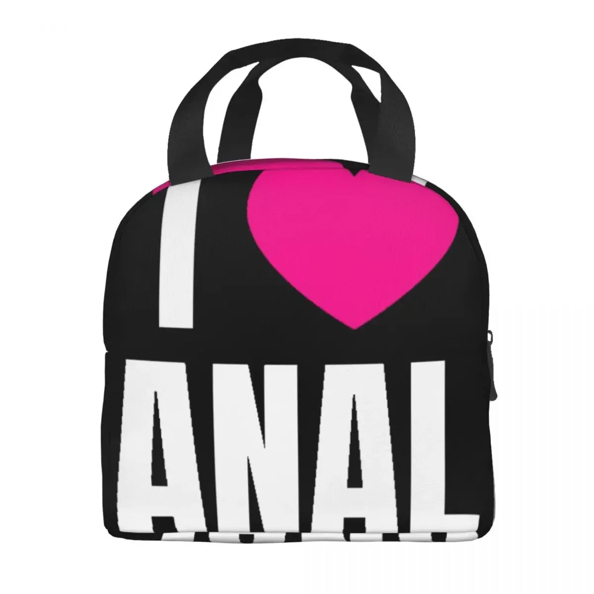 I Love ANAL Lunch Bag Unisex Portable Cooler Insulated Lunch Box Food Bento Box - view 2
