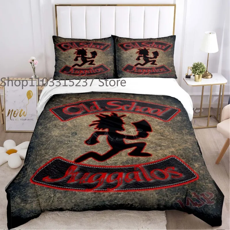 

Juggalo Insane Clown Posse Band ICP Faygo Duvet Cover Sets Printed Bedding Set Double Queen King Size 2/3pcs