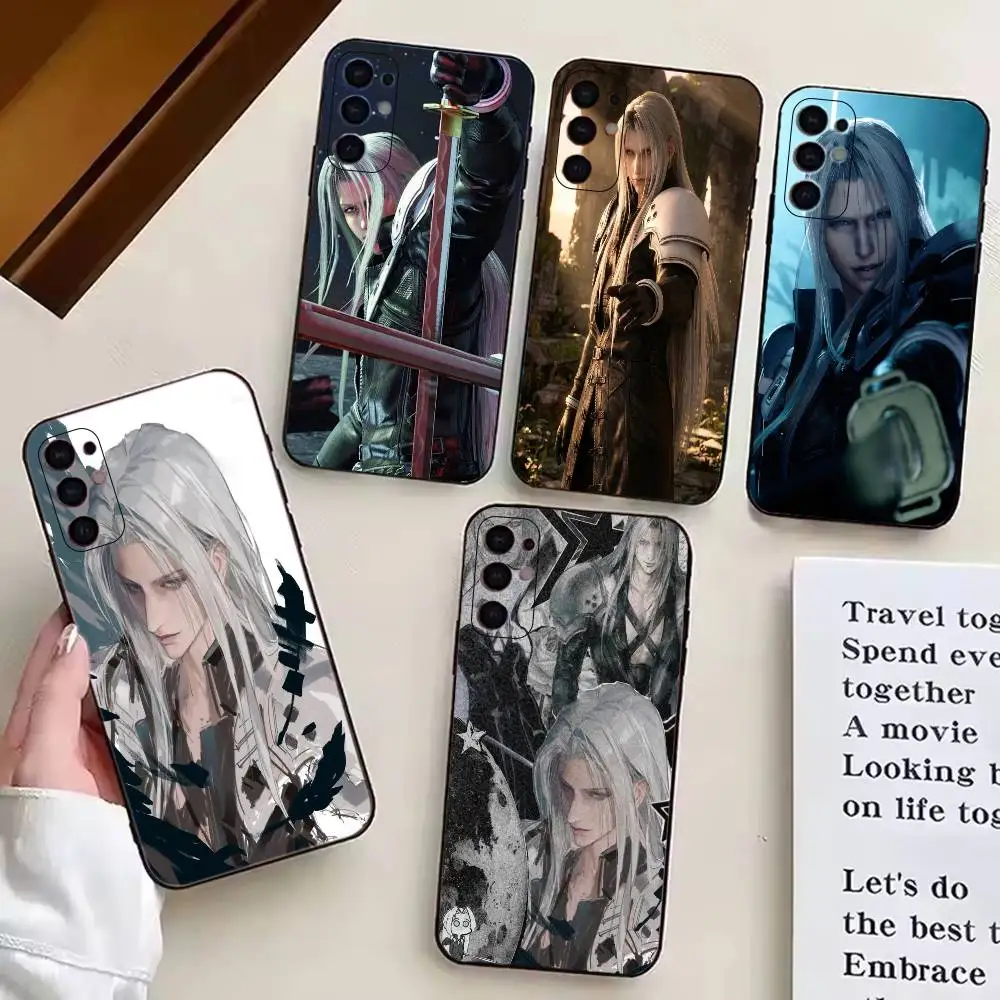 Final F-Fantasy S-Sephiroth Cool Phone Case For Samsung S25,S24,S21,S22,S23,S30,Ultra,S20,Plus,Fe,Lite,Note,10,Black Cover