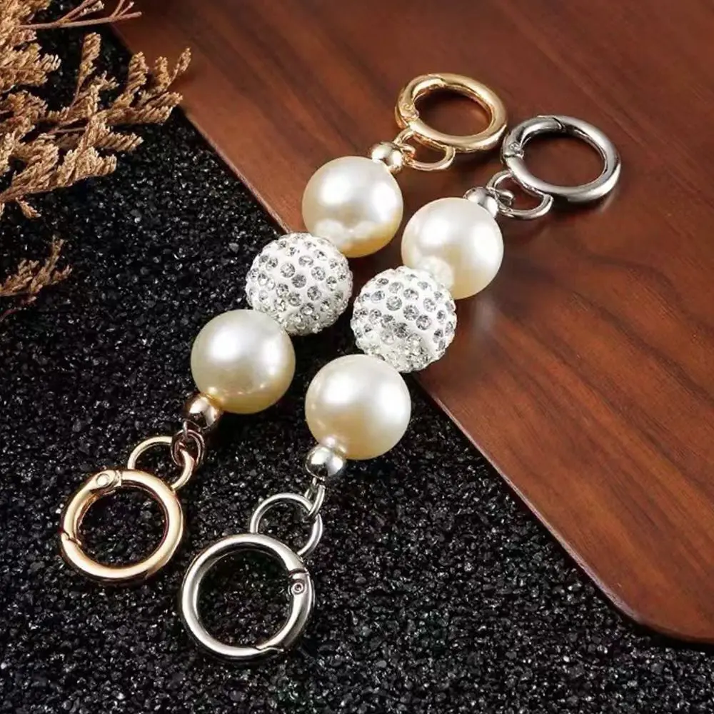 Hot Replacement Shoulder Bag Chain Extender Pearl Strap Hanging Chain For Purse Clutch Handbag Handle Extension Bag Accessories