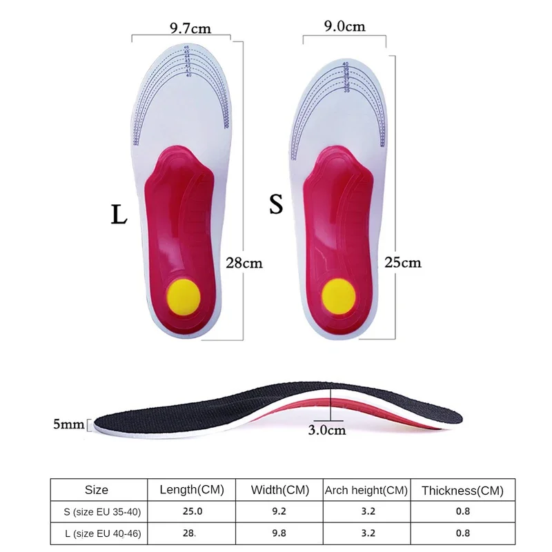 Orthotic Insoles Arch Support Flatfoot Orthopedic Plantillas For Feet Ease Pressure Of Air Movement Damping Cushion Pad image 6