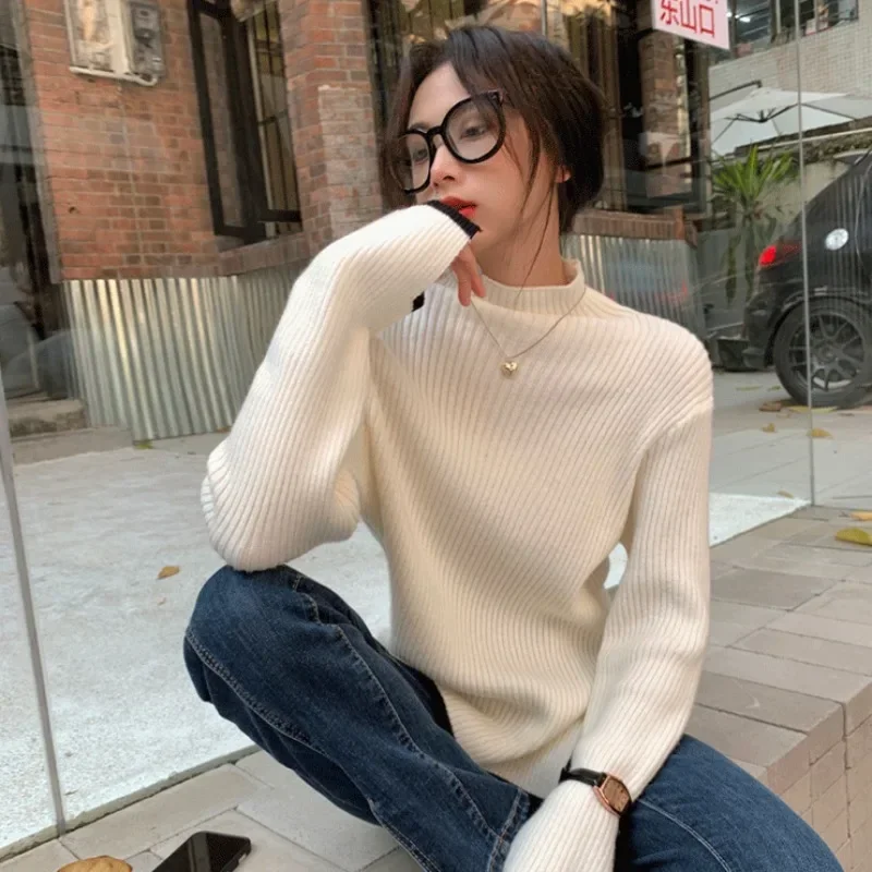 Coltrui Truien Damesmode Mujer Onregelmatig Ontwerp Lange Mouw Lente Truien Chique Koreaanse Stijl Elegante Vrije Tijd Harajuku