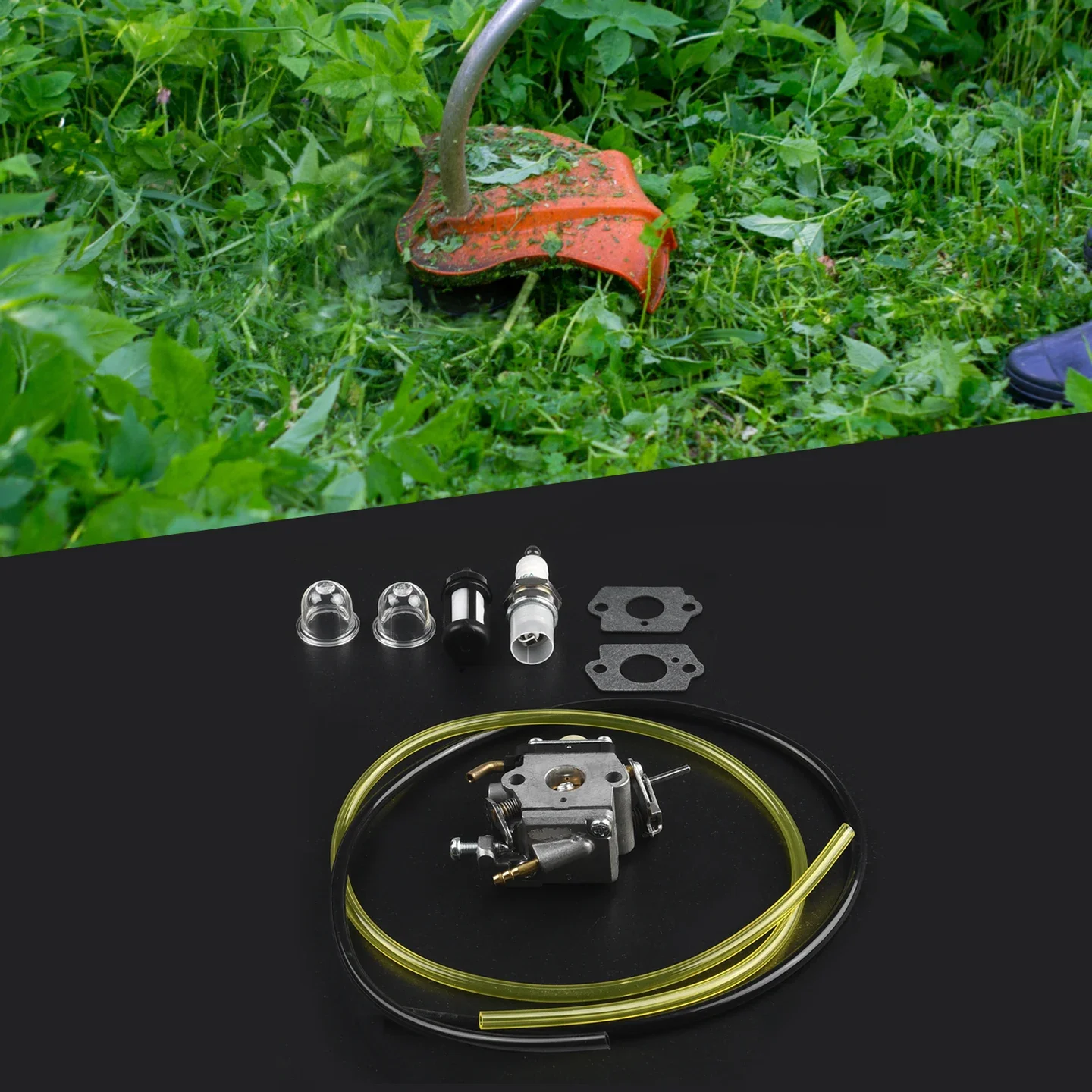 

Outdoor Power Equipment Carburetor Fuel Line 129C 129R 129RJ W/ Gasket Fuel Filter Fuel Line Kit 129L 545008097 Metal