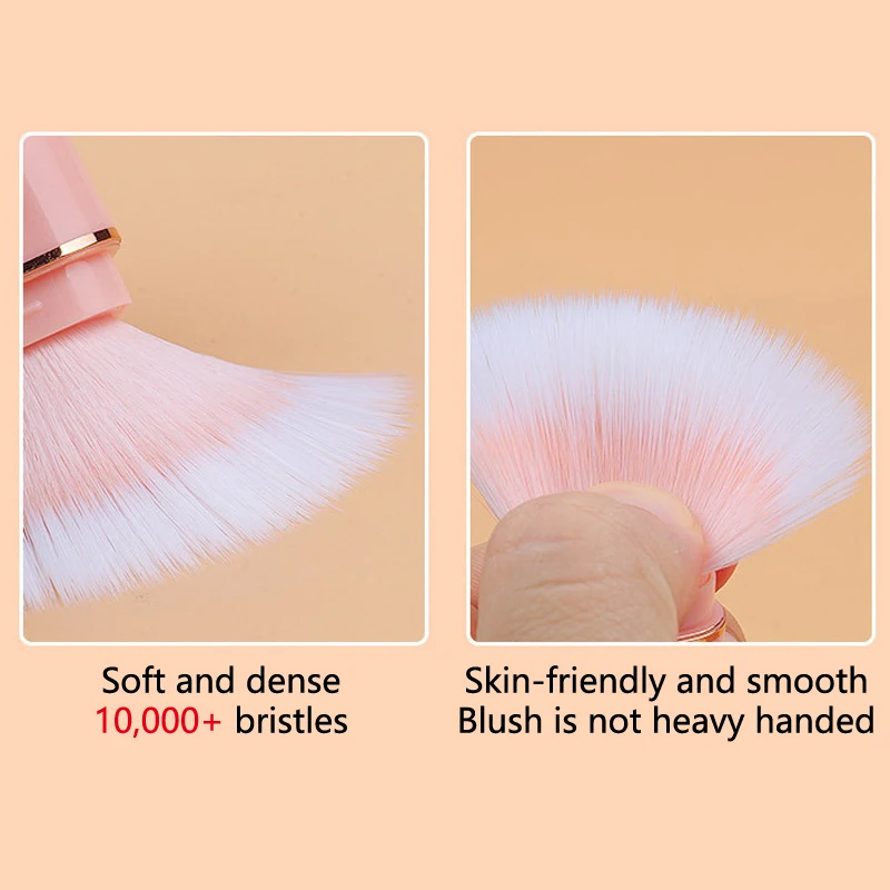 Portable Mini Retractable Blush Brush Soft Loose Powder Foundation Makeup Brush Multi Functional Beauty Makeup Tool
