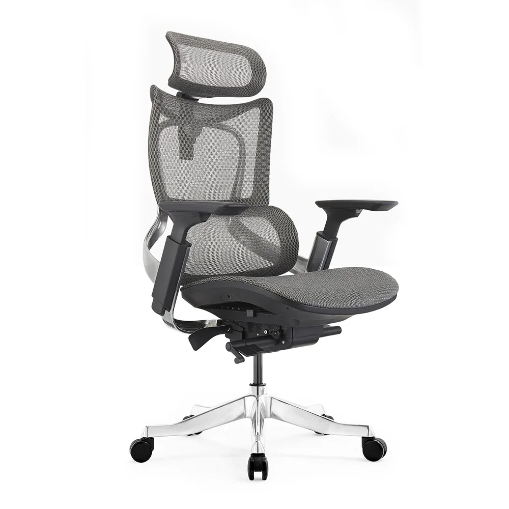 

Manufacturers Luxury Bulk OEM Office Furniture Aluminium Base 5D Armrest Seat Sliding Pro boss Ergonomic Executive Chair