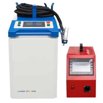 1000W/1500W/2000W Laser Welder with Auto Wire Feeder and Multifunctional Welding Gun Handheld 4 in 1 for Cutting and Cleaning