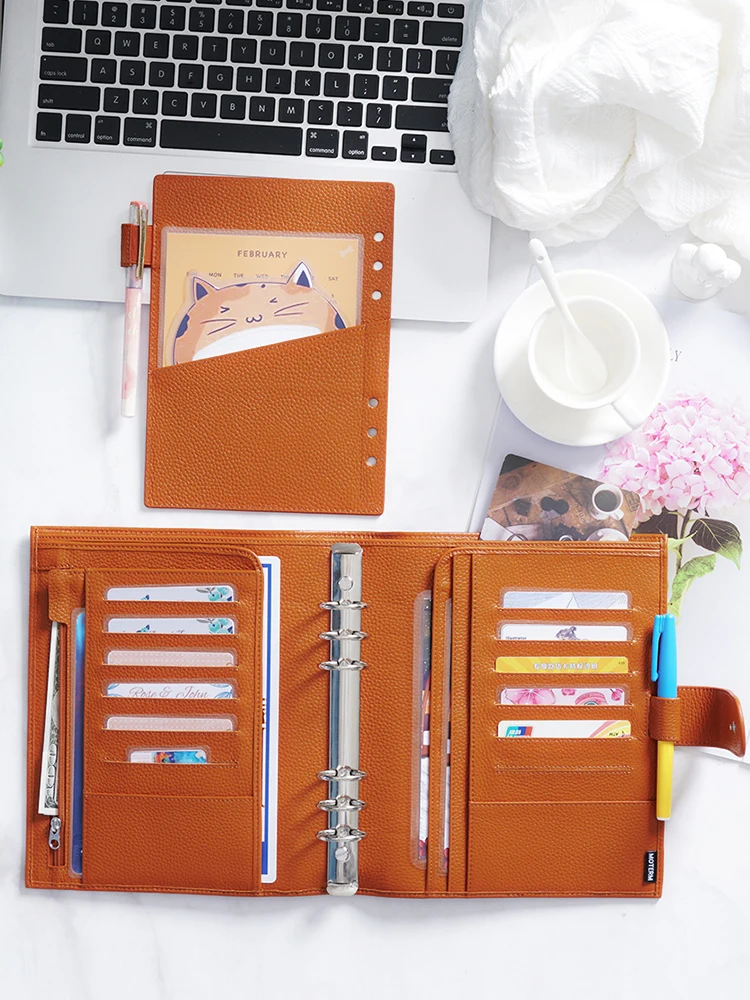 Moterm Luxe 2.0 Seria A5 Planer Notatnik z Zamszowej Skóry z Pierścieniami 30MM, Organizer, Notes, Szkicownik — zdjęcie produktu 7