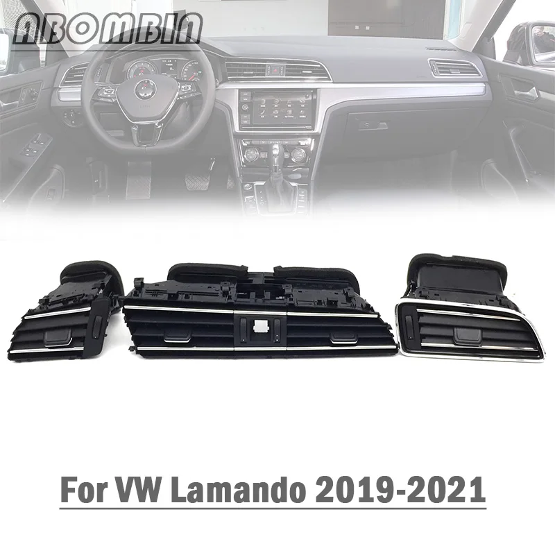 

Воздуховод в сборе, вентиляционное отверстие, приборная панель, кондиционер, центральная вентиляционная решетка для Vw Lamando 2019 2020 2021