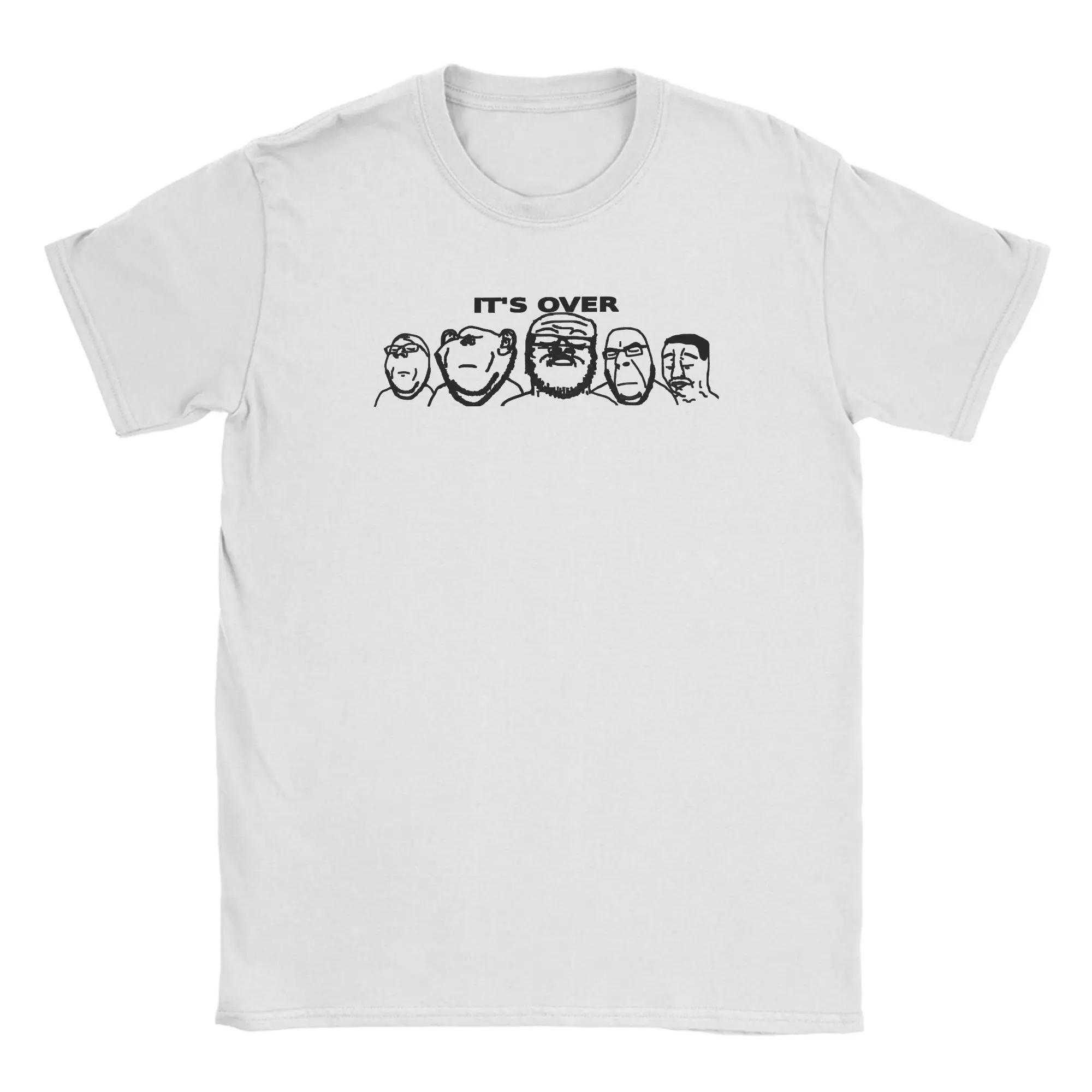 Chud ItS Over  T Shirt Summer Soyjak Cotton T Shirts For Men Hipster Print Tshirt Short Sleeve Y2K Casual Top Tees