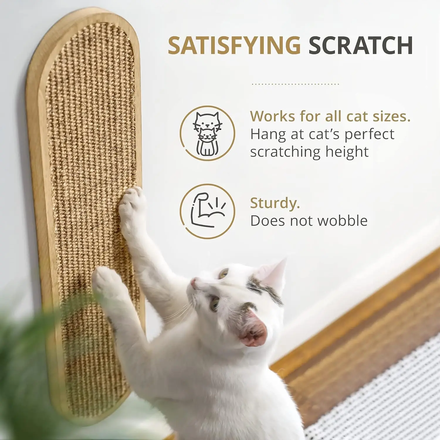 7 Ruby Road Wall Mounted CatScratcher-Indoor CatScratching Board CatVertical CatScratcher for Wall-Cat Scratch Pad Scratchin