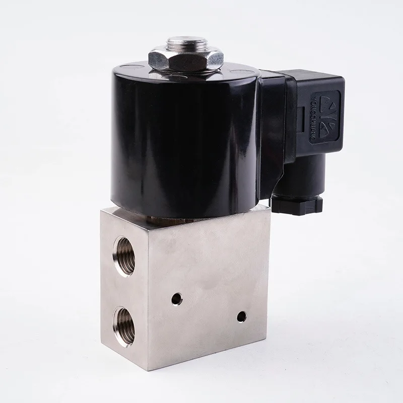Stainless Steel Directional Valve YCG71 Direct Acting Two Position Three-way Solenoid Valve Inlet Valve with The Same Diameter