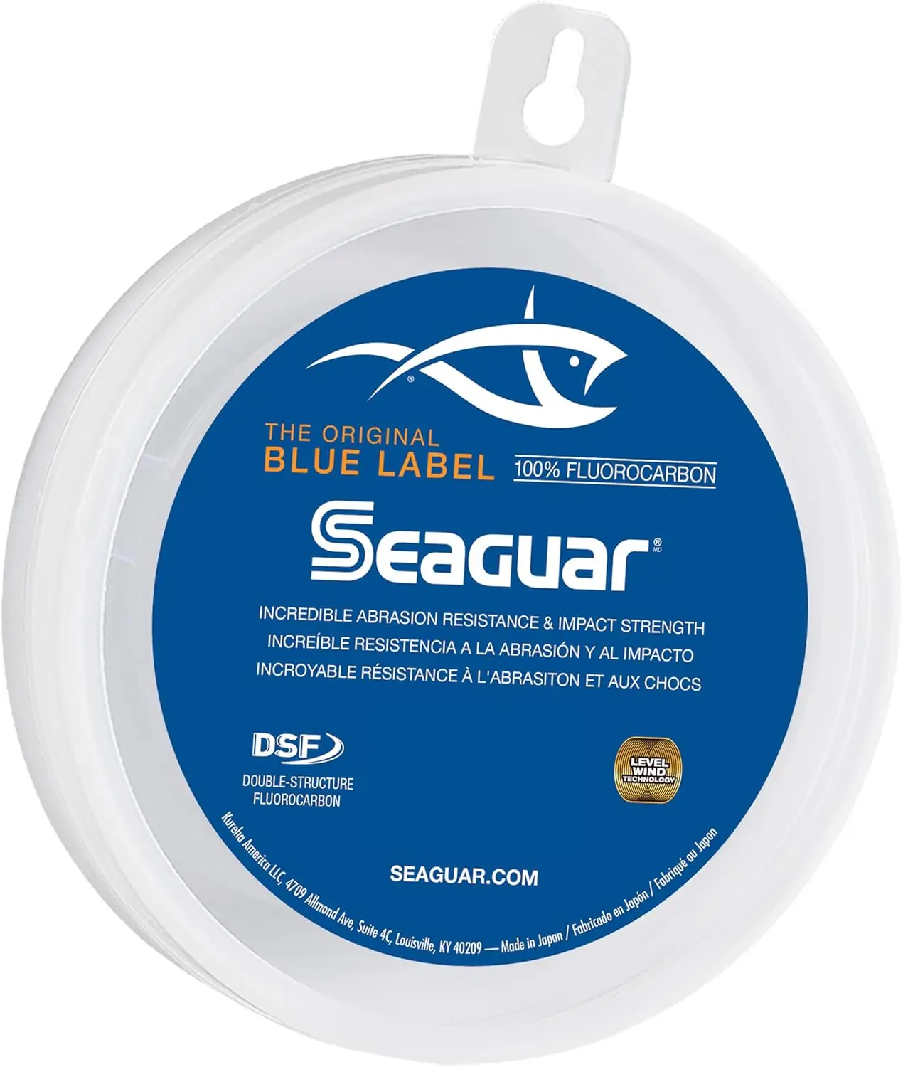 

100% Fluorocarbon Fishing Leader Line for Saltwater, Clear, Multiple Sizes