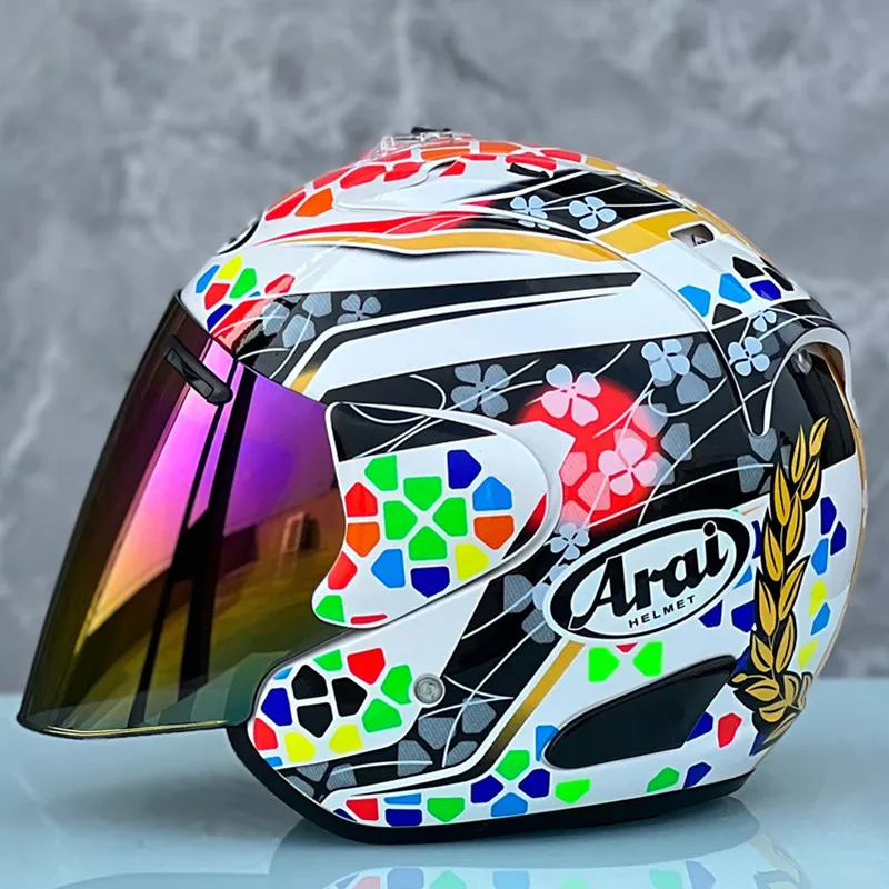Motorcycle Helmet Open Face 3/4 Helmet SZ-Ram 3 Takaaki Nakagami Cycling Dirt Racing Motorcycle Kart Protective Helmet Capacete - Image 2