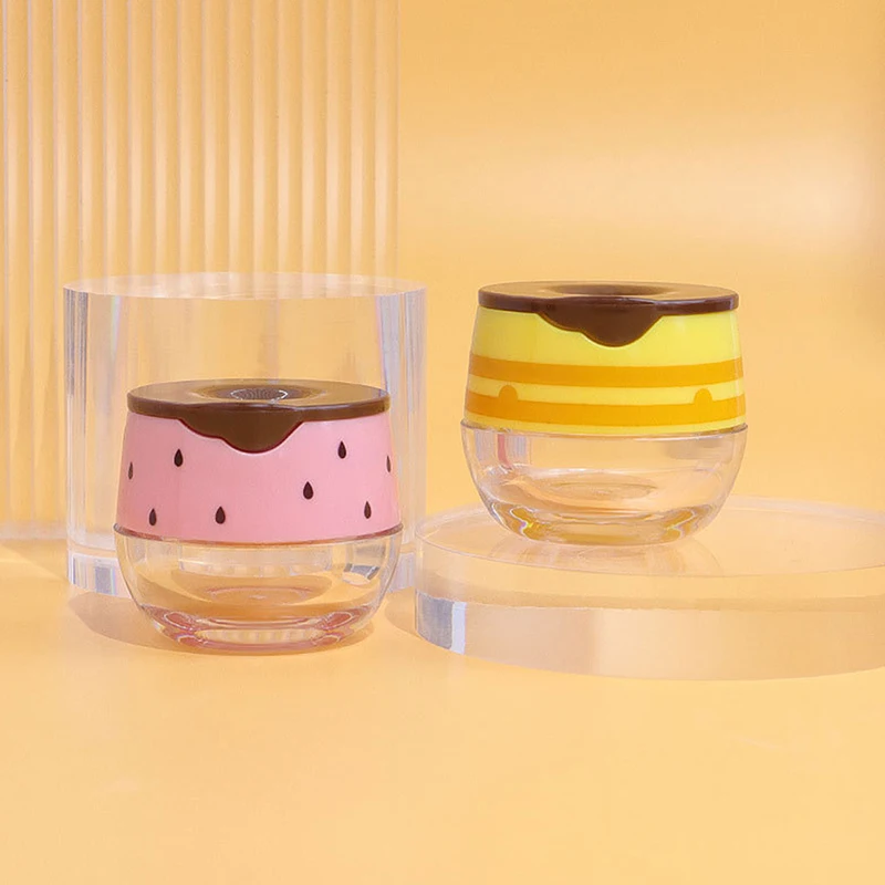 1Pc 6g Empty Lip Masque Box With Brush Refillable Flip-Top Lip Mask Bottle Travel Portable Lip Balm Jar Cosmetic Containers