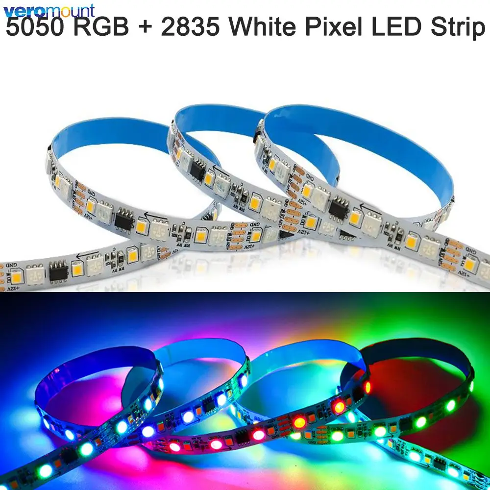 

5m DC 12V 24V WS2811 Smart IC Pixel LED Strip 5050 RGB + 2835 White / Warm White RGBW RGBWW Digital 120Leds/m Flexible LED Tape