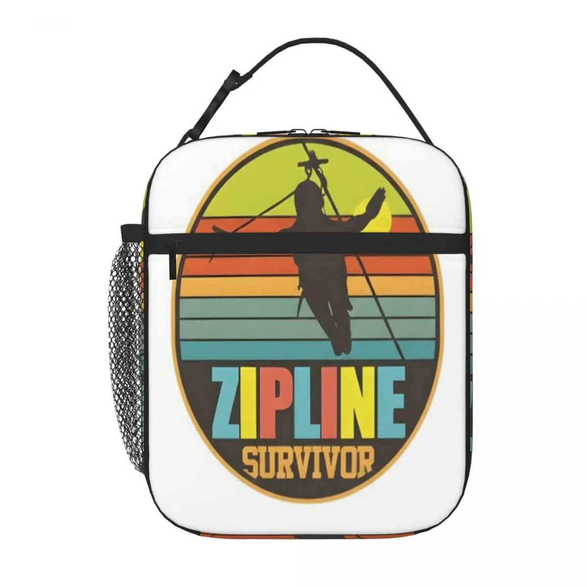 Hot Sale Zipline Survivor Adventure Sports Enthusiast Feminine Insulated Snack Tote Nursery Food Sports Lunch Bag