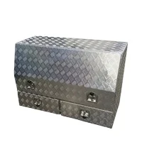 Aluminum Tool Box, 1450x600x850mm Truck Storage Box, Stainless Steel T-Handle Hardware Storage for Dongfeng, Heavy Duty