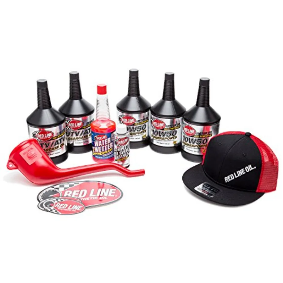 

Red Line 90220 10W50 Powersport Motor Oil for UTV and ATV Applications - High-Performance Synthetic Lubricant with Advanced The