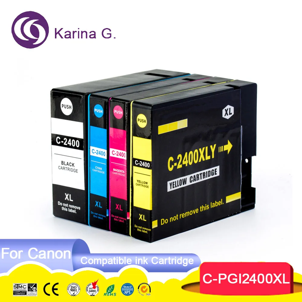 

Совместим с картриджем Canon PGI 2400 PGI 2400, для Canon MAXIFY IB4040 iB4140 MB5040 MB5140 MB5340 MB5440 и т. д.