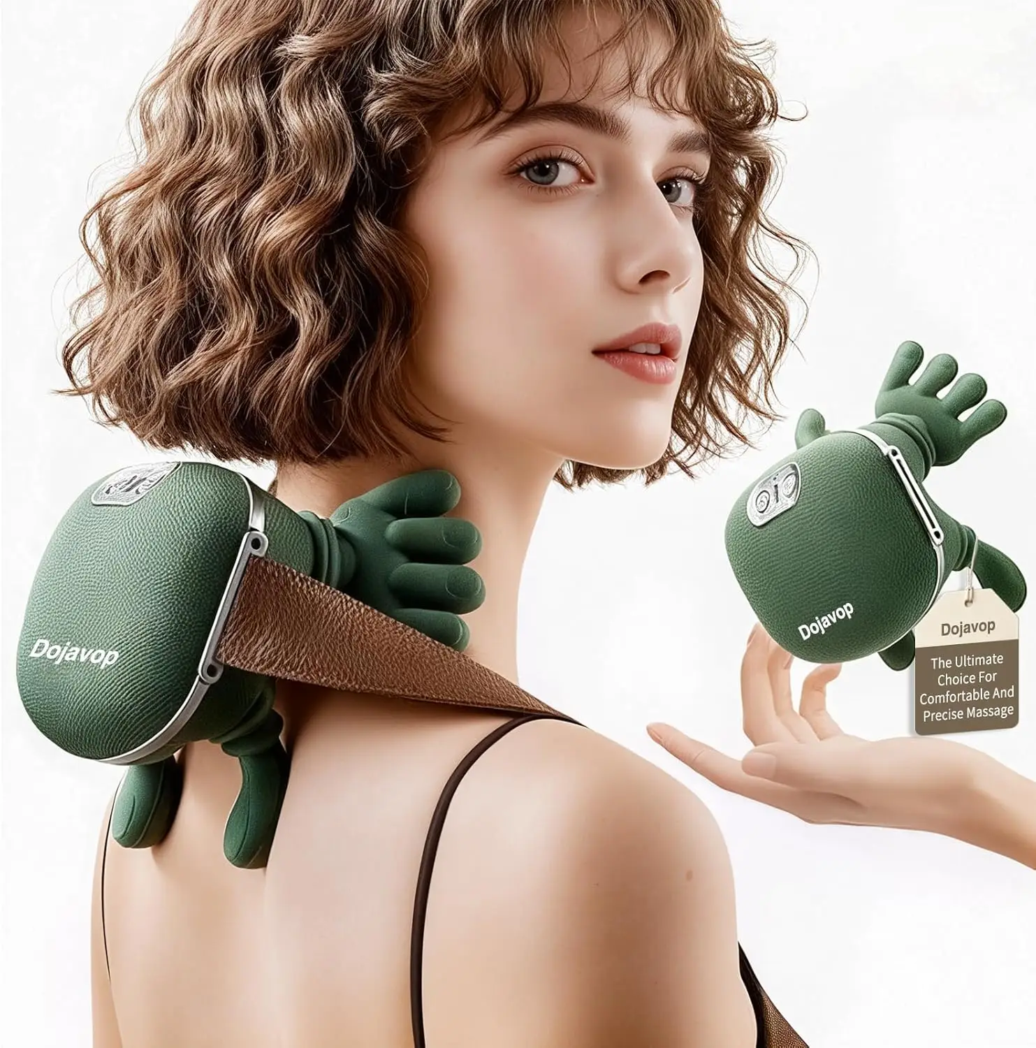 

Массажер для шеи, портативный массажер для шеи с 3-мя режимами, бионический нагревательный массажер для массажа мышц шеи, расслабляющий массажер для спины для женщин