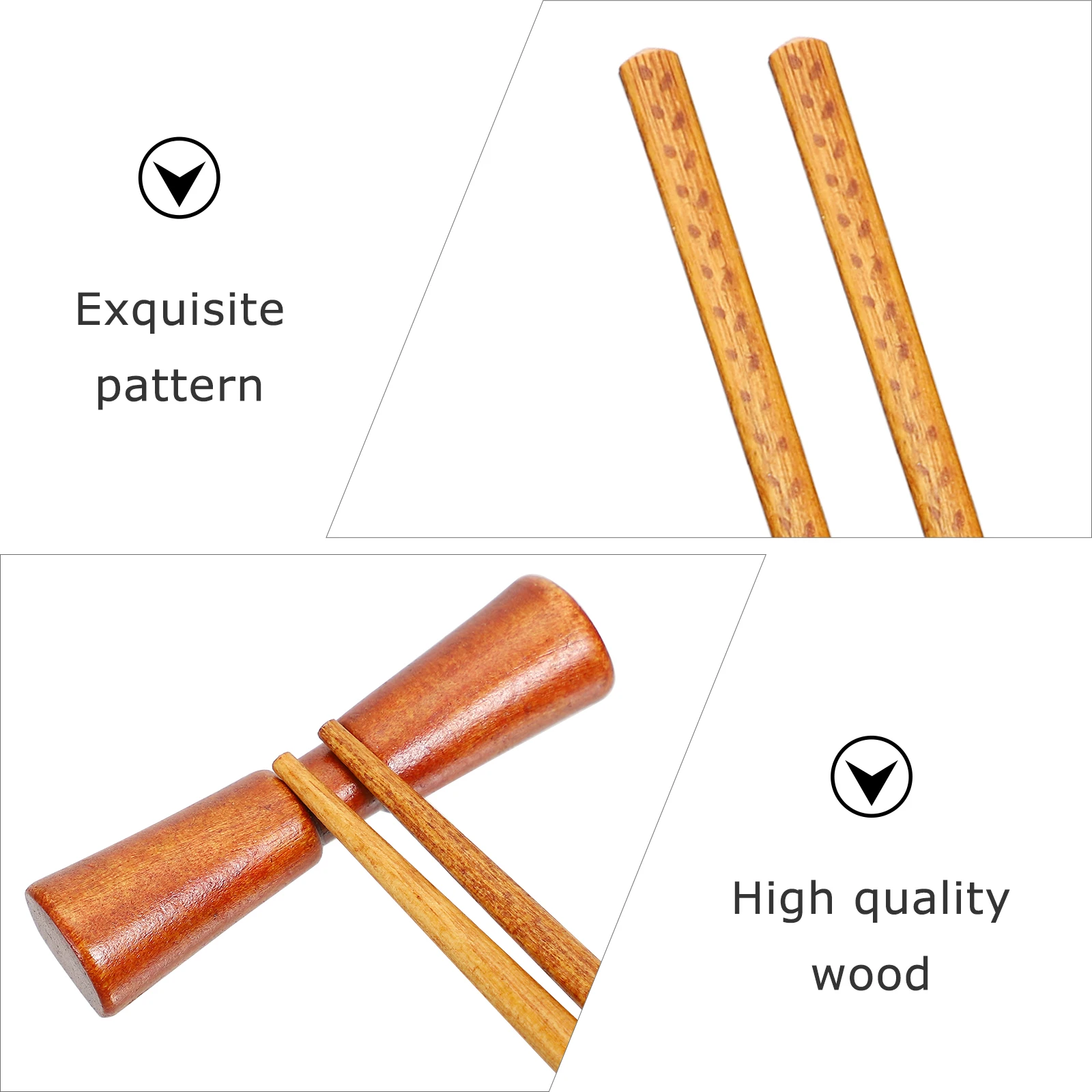 

Wooden Chopstick Set Kids Holder Sliding Case Travel Reusable Chopstick Camping Utensils Reusable Home Tableware