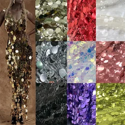 Silver gold black bule red Scales sequin fabric materials for backdrop and party dresses, sequin embroidery fabric for design