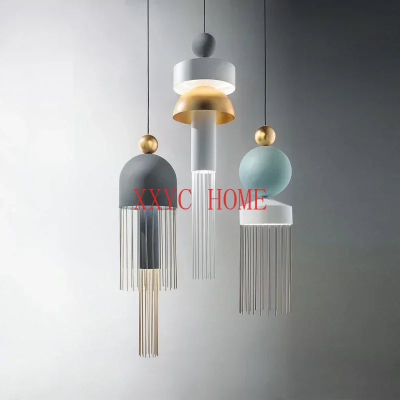 

Children's Room Chandelier Bedroom Bedside Hanging Lamp Denmark Droplight Metal Glass Pendant Light for Home Dining Table House