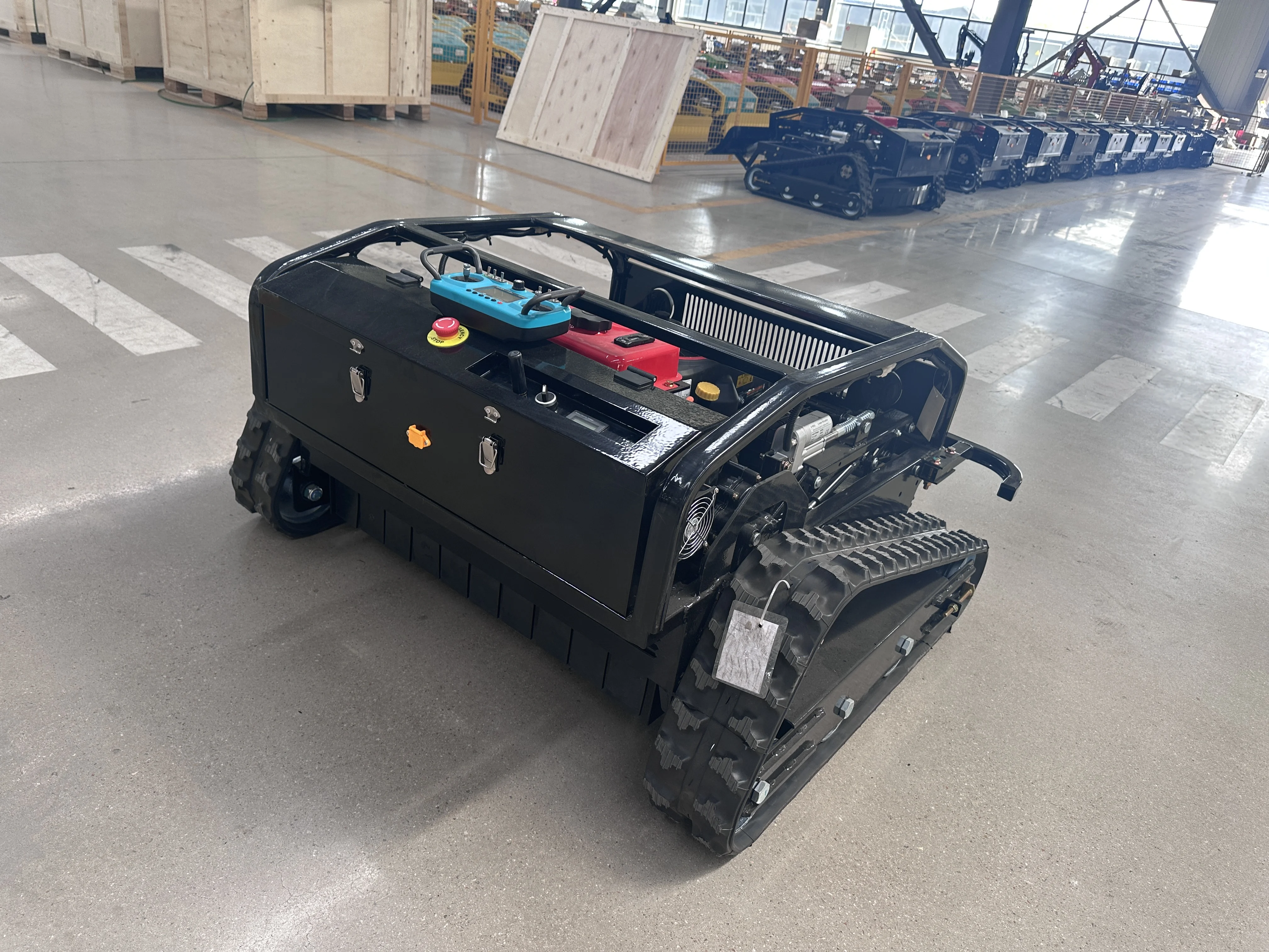 

Nicosail rotary remote control track type lawn mower for hillside garden weeding machine sold at a low price