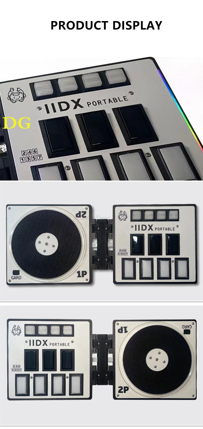 Beatmania IIDX Foldable Portable Controller Gen 3 - Arcade-Style