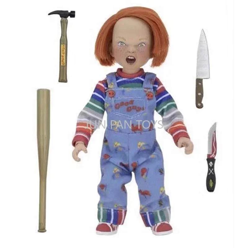 Chucky Good Guys Collectible Clothed Action Figure with Accessories Classic Movies Mini Horror Doll Model Boys Toys for Children