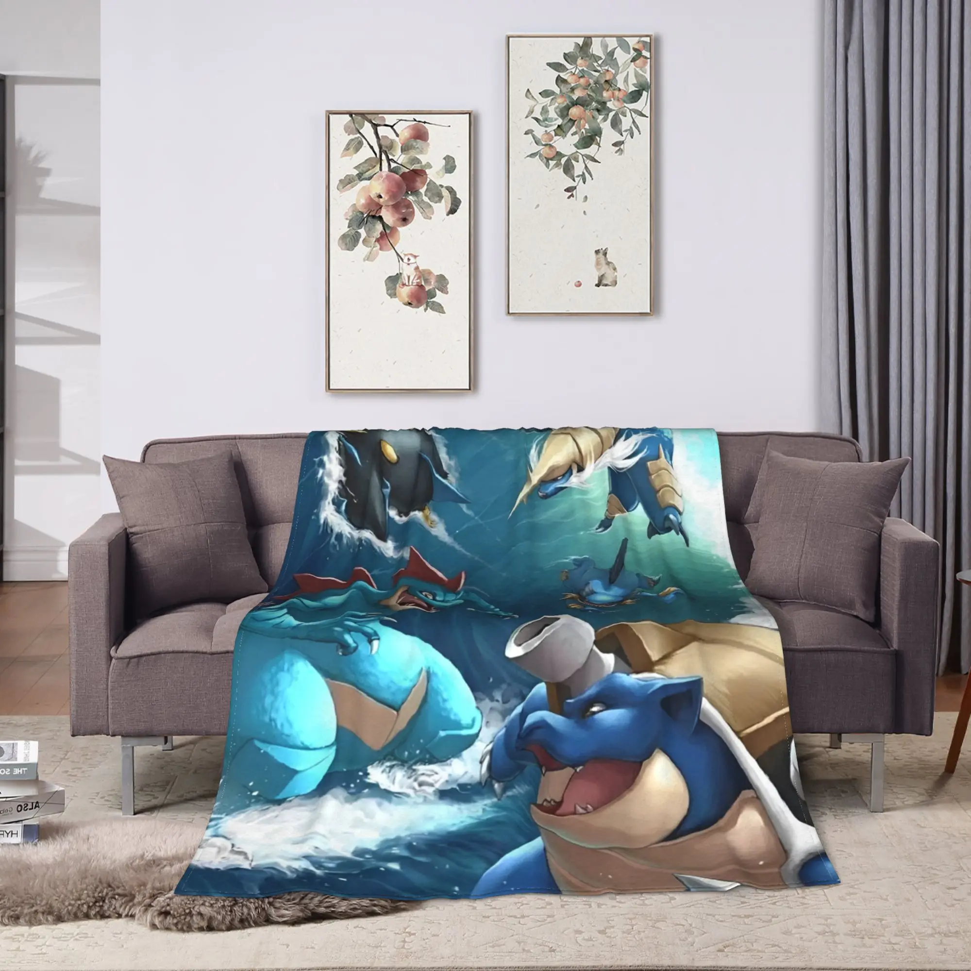 السنجاب تشارجر أنيمي البطانيات الناعمة الدافئة أفخم الفراش يلقي الشارع الاتجاه الأريكة كرسي الفانيلا المفرش أريكة غطاء سرير #2