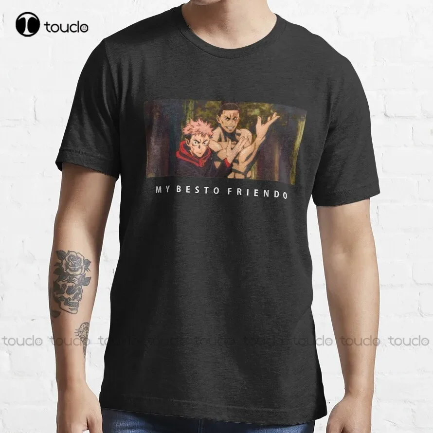 Itadori And Toudou Pose - My Besto Friendo | Jujutsu No Kaisen T-Shirt Mens Short Sleeve Shirt Custom Aldult Teen Unisex Xs-5Xl